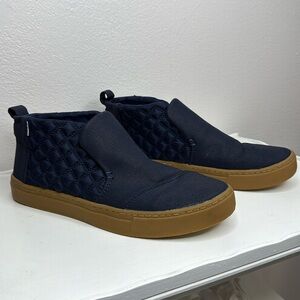 Toms Paxton Slip On Chukka Navy Sneaker 8.5